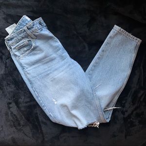 Zara high waisted straight leg jeans